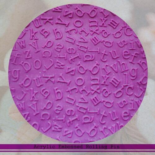 26 English Letters High Transparent SugarCraft Cake Decorating Tools Rolling Pin Donuts Kitchen Tools