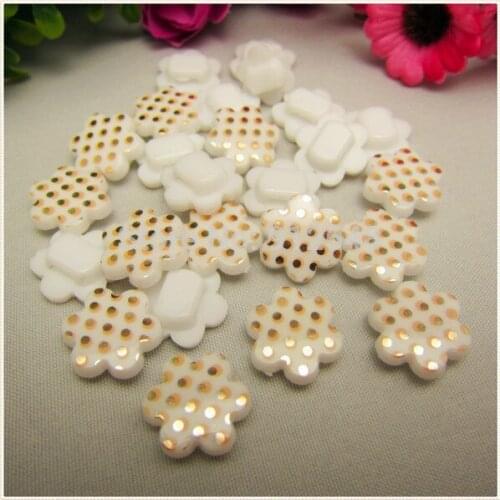 DT9 New Arrival, Hot 50 pcs flower resin buttons handmade diy accessories, garment accessories, DIY accessories materials