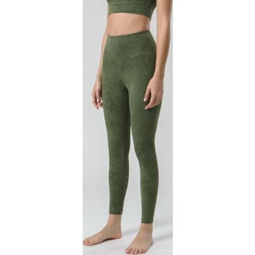 Double-sided Nude Printing Yoga Pants Female Tuck Abdomen Lift Hips Running Sports Pants Gym Fitness Legging Elastic Yoga Tights