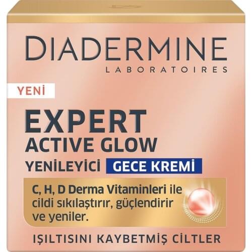 Expert Active Glow Replenishing Night Cream with Concentrated vitamin c skin instantly brightens, tightens and smoothes