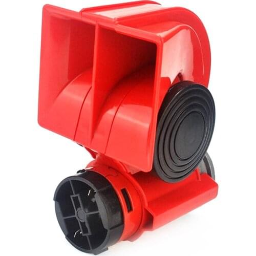 Loud Sound Horns 115dB Car Truck Motorcycle Loud Dual Tone Trumpet Electric Air Horn Snail Siren
