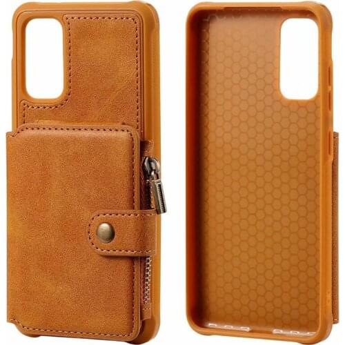 PU Leather Case For Samsung Galaxy S20 S20 Plus Card Holder Zipper Wallet Case for Samsung S20 Ultra Cover With Card Pocket