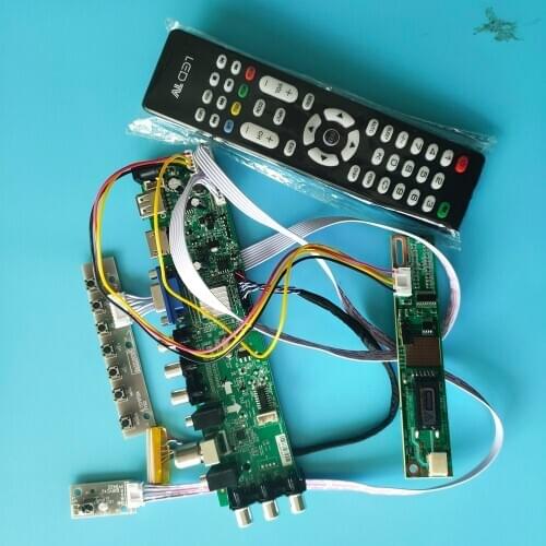 Kit For B170PW03 V2/B170PW03 V3 TV VGA USB remote Digital HDMI Panel 1 CCFL LCD 1440X900 30pin DVB-C DVB-T Controller board 17"