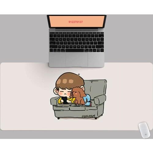 90x40cm XXL HD Cartoon Sofa Boy Pattern Office Computer Desk Mat Laptop Cushion Desk Non-slip Mat Gamer Mousepad Mat