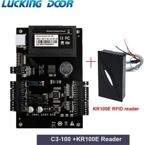 KR100E IP-based Door Access Control Panel TCP/IP RS485 Communication Advanced Access Control Wiegand 26 reader kit