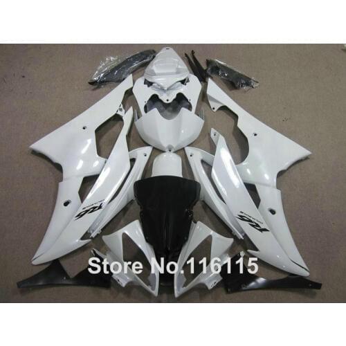 Hot sale ABS fairing kit for YAMAHA R6 2008 -2014 white black fairings set YZF R6 08 - 14 #2185 Full injection