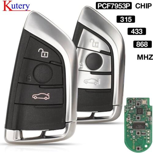 Kutery 315mhz 433mhz 868MHZ 3B Modified Smart Remote Key Fob for BMW F CAS4 CAS1 2 3 4 5 6 7 Series X5 X6 CAS4+ FEM 2011-2017
