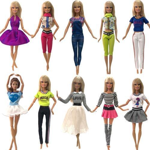 NK Newest Doll Dress Mix Handmade Party ClothesTop Fashion Dress For Barbie Noble Doll Child Girls'Gift 271A JJ