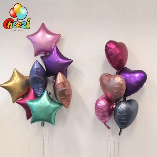 New arrival 18 inch Chrome Metallic Foil balloons Gold Silver Wedding Birthday Carnival Party decoration Supplies Helium ballons