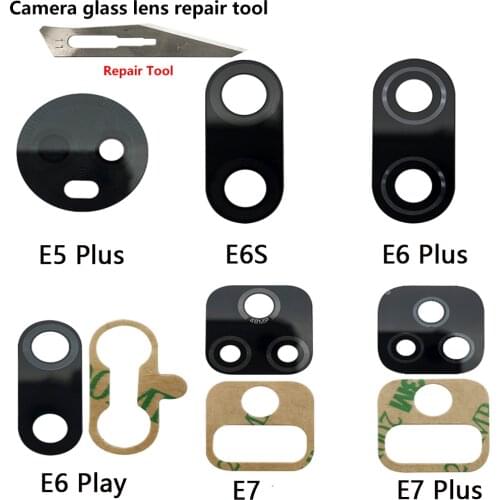 Camera Camera Lens With Glue Sticker Adhesive Replacement For Moto G9 E5 E6 E7 Plus G9 Z3 E6 Play E2020 One Zoom Vision Hyper
