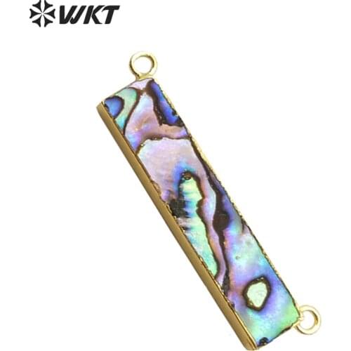 WT-P1261 WKT Wholesale New Arrival Fashion Natural Shell Jewelry Rectangle Shape For Necklace Elegant Pendant
