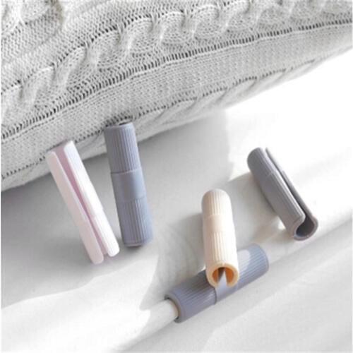 Plastic Bed Sheet Clip Grippers ABS Coverlet Holder slip-on anti-run Fixing Clip Mattress Slip Holders Furniture Accessories