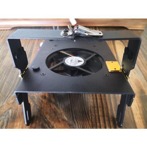 Bracket Holder Stand Heatsink + Cooling Fan For XIEGU G90 G90S Ham HF Radio