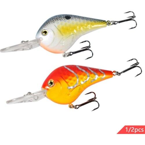 2pcs Floating Crankbait Fishing Lures 90mm 11.5g Professional Pesca Fishing Tackle Accessories 3D Real Eyes Sharp Hooks Perch