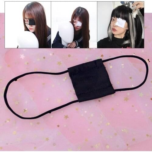 Adjustable Gothic Eye Patches Comfortable Square Single Eye Covers Cosplay Theme Party Accessories Halloween Props