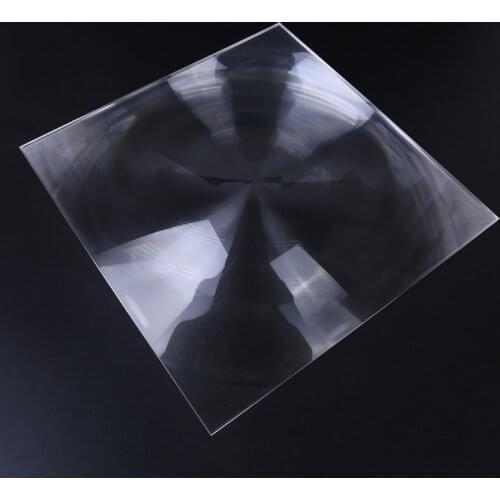 300mm Large Optical PMMA Fresnel Lens Focal Length Solar Concentrator Magnifying G32A