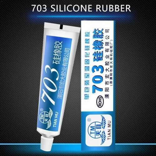 High Temperature Caulking Potting Glue 703/708 Fixed Resistant Waterproof Insulated Conductive Thermal Sealing Silicone Rubber