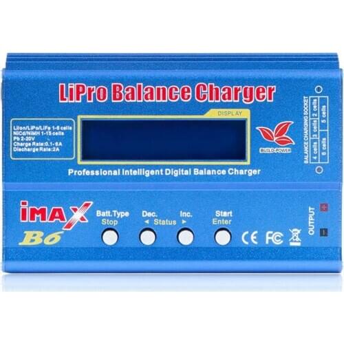HOT-Imax B6 12V Battery Charger 80W Lipro Balance Charger Nimh Li-Ion Ni-Cd Digital Rc Charger 12V 6A Power Adapter Charger(No P