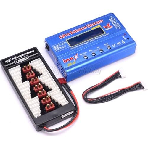 IMAX B6 80W Power LCD Screen Digital RC Lipo NiMh Battery Balance Charger + B6 AC Lipo Charging 2-6S XT60 / T Plug Adaptor Board