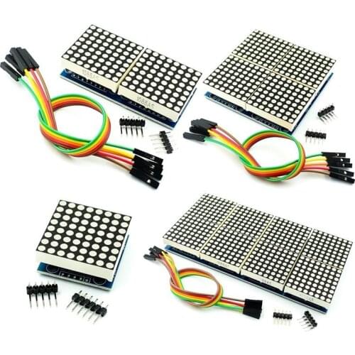 1/2/4/8 bit MAX7219 dot matrix module microcontroller module DIY KIT MCU LED Display Control Module Kit