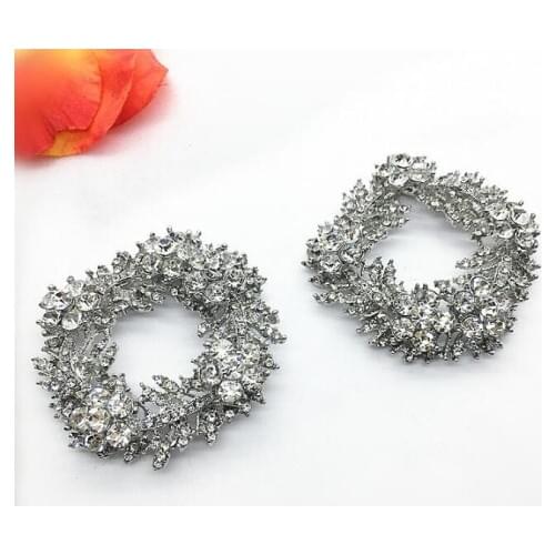 1 pair of high-grade dazzling diamond shoes of flower shoe buckle shoes accessories