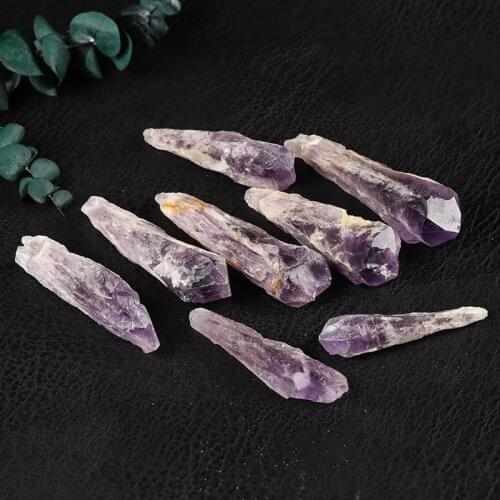 1PC Natural Original Amethyst Quartz Cluster Crystal Rod Point Crystal Mineral Specimen Healing Stone Home Decoration