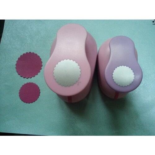 2pcs(5.0cm,3.8cm) wave circle shape craft punch set Punch Craft Scrapbooking school Paper Puncher eva hole punch free shipping
