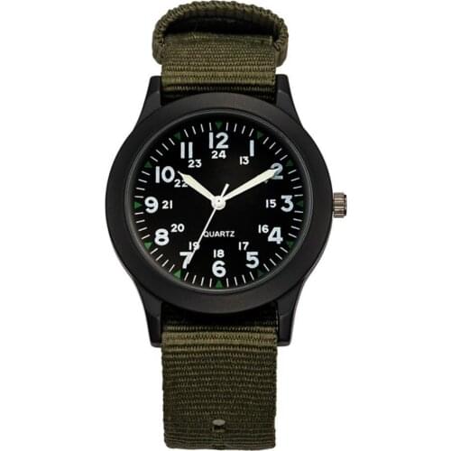 60% Dropshipping!!Fashion Waterproof Sport Watch Men Round Dial Nylon Band OutdoorBusiness Quartz Watch Clock Gift