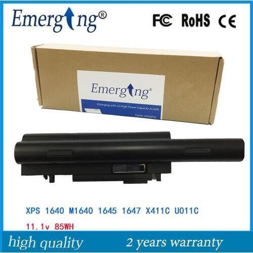 9cells 11.1V 6600Mah New High Quality Laptop Battery for Dell XPS 16 1640 1645 1647 U011C X413C
