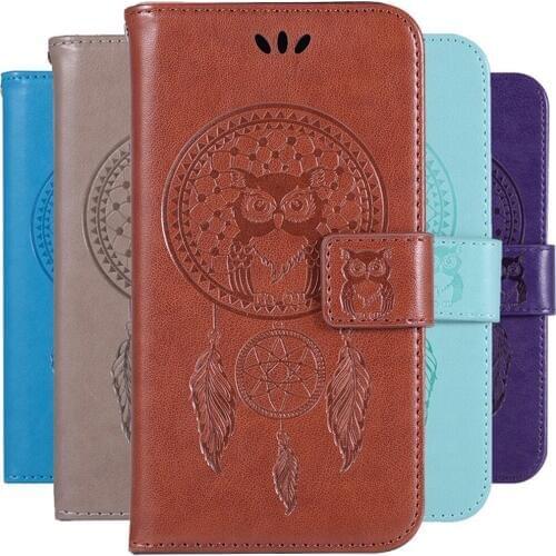 Owl Pattern Phone Case For ASUS Zenfone Max Plus M1 ZB570TL Cover PU Leather Flip Wallet Case