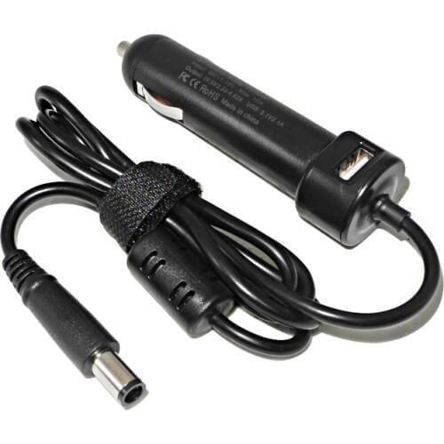 Laptop DC Power Car Adapter Charger 19.5V 4.62A 90W for Dell Latitude E6320 E6330 E6400 E6410 E6420 E6430 5.1V 2.1A USB Port