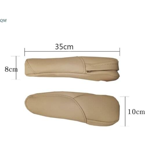 For honda CRV 2007 2008 2009 Microfiber Leather Driver / Passenger Side Seat Armrest Handle Decor Cover Protection Trim 13MF