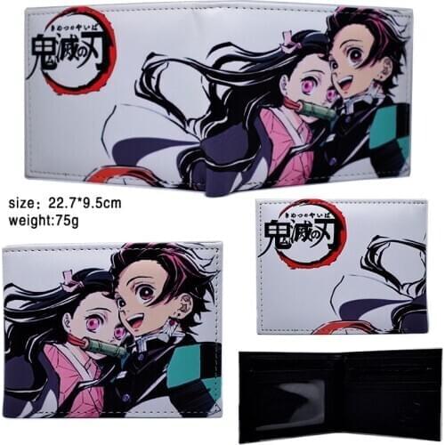 IVYYE Kimetsu no Yaiba Sister Fashion Anime PU Wallet Money Bag Zipper Wallets Coin Casual Purses Card Unisex Gifts New