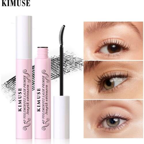 KIMUSE 4D VOLUMINOUS LASH PRIMER Thick Mascara Eyes Lash Makeup Curly Waterproof Long Lasting False Eyelashes New