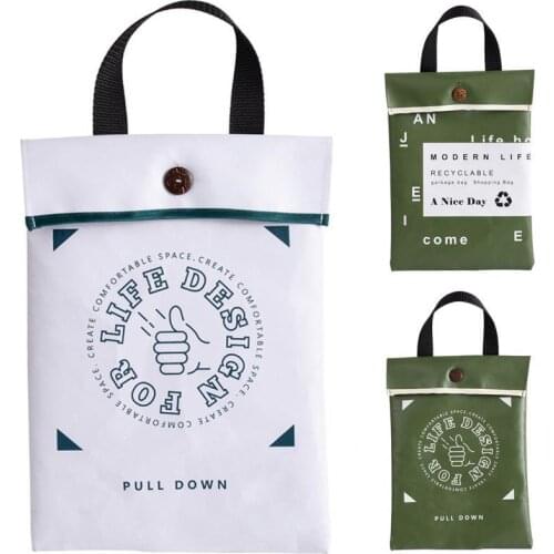 Kitchen Storage Holder Bag Stylish Saving Space Letter Printing Multi-function Hanging Organizer for Daily Life