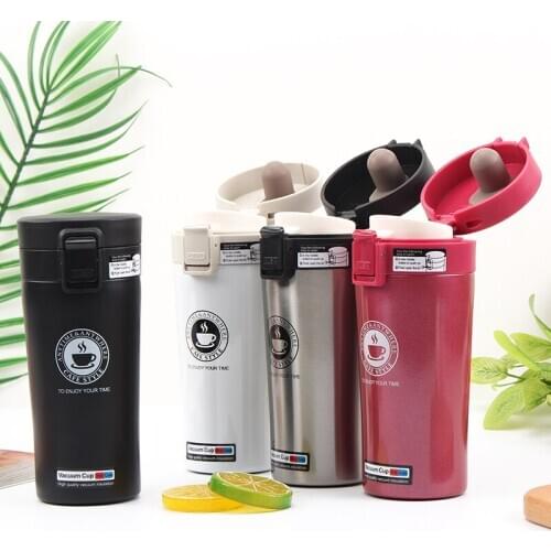 LDFCHENNEL Premium Travel Coffee Mug Double Wall Stainless Steel 304 Tumbler Vacuum Flask Bottle Thermos Tea Cup Car Thermocup
