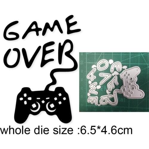 2020 new metal dies Gamepad Game Over cutting dies Scrapbooking die cut paper craft dies knife mould blade punch stencils dies