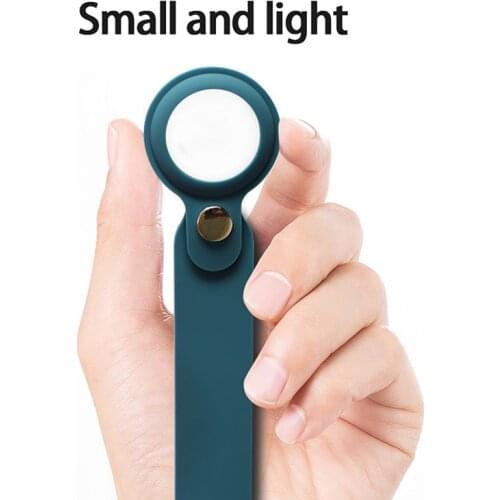 Silicone Protector Cover Keychain For AirTags Shockproof Anti-scratch Anti-fall Protective Case Key Holder For Apple Air Tags