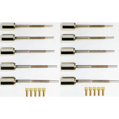 Advanced Level Nick-Silver Ebony Button for Bow Frog FPC027