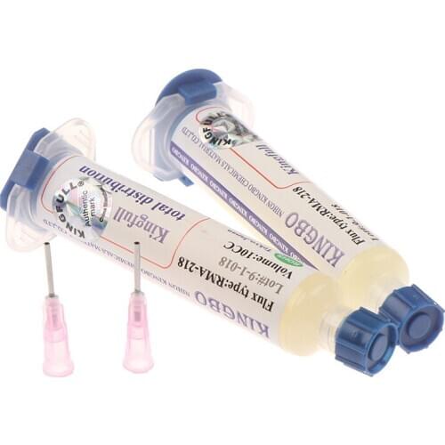High Quality Solder Flux KINGBO RMA-218 10cc Solder Flux No-clean with free needle