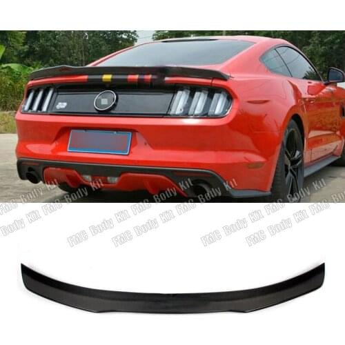 High Quality Carbon Spoiler Rear Wing for Ford Mustang GT Coupe 2015 2016 2017 2018 Rear trunk boot spoiler
