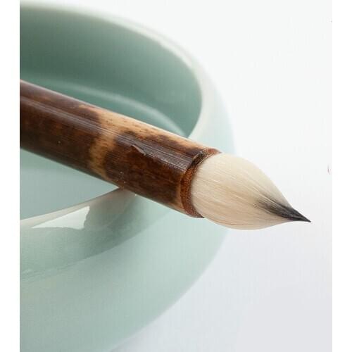 Yubaoge handmade imitation of the ancient style of Jin and Tang Dynasty brush: short sharp garlic, sparrow head, fat head, small