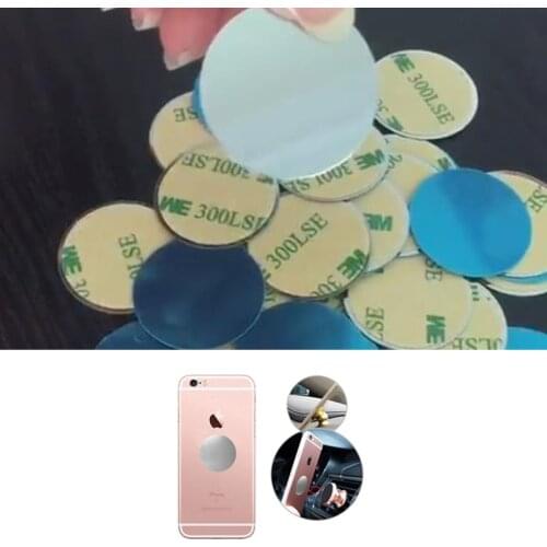 10 pcs/lot 40 mm Magnetic Patch Phone Back Magnetic Sheet Round Iron Sheet For Car Magnetic Phone Stand Holder With Glue