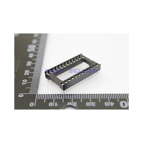 100pcs 24Pin DIP SIP IC Sockets Adaptor Solder Type Wide
