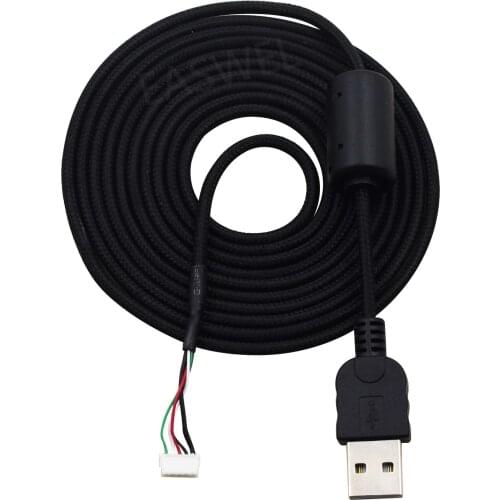 2m USB Braided Cable Gaming Mouse Mice Cable Cord Replacement For Logitech G502