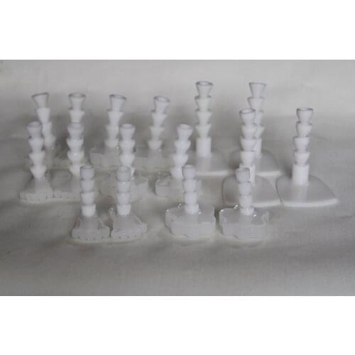 2pcs/lot 9.5mm 12mm 14mm New stand movable skeleton feet with 4beads joint toy plush materials --style option