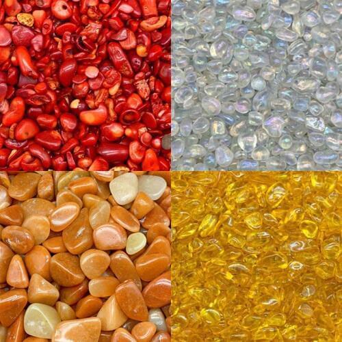 50G Geometry Shape Multicolor Crystal Aquarium Stone Agate Ornament Mini Mineral Specimen Multi Purpose Home Decoration Crafts