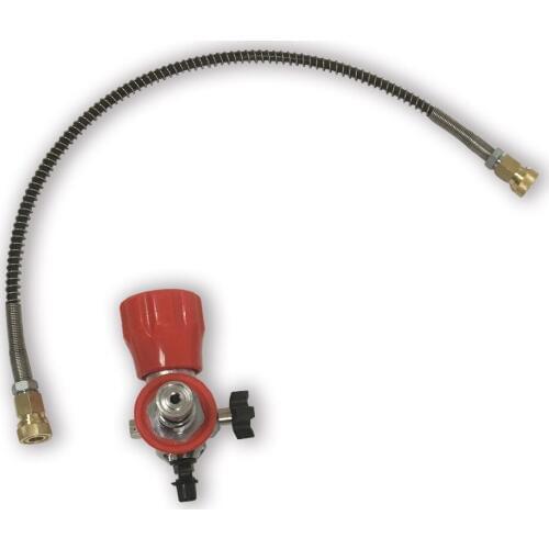 AC901 Acecare Pcp Rifle Gun Paintball Tank Connector Carbon Fiber Cylinder Filling Station With Hose For Pcp Air Tank Airsoft