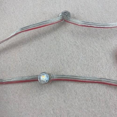 Addressable DC5V SK6812-WWA IP68 pixel node;12mm open hole;epoxy resin filled;50pcs a string;transparent cover