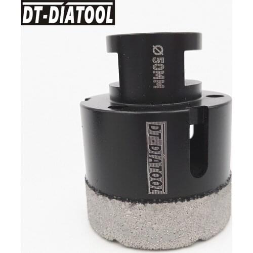 DT-DIATOOL M14 50mm Dry Vacuum Brazed Diamond Drill Core Bits Cerami Tile Hole Saw Professional Quality Drilling bits